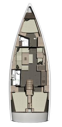 Dufour 410 GL - Stella - 2016 layout